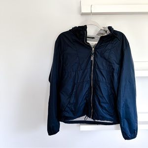 LOGO Label Of Graded Goods Fully Lined Dark Blue Zip Up Rain Track Jacket